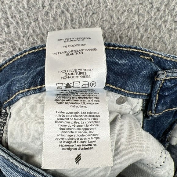 Silver Jeans Suki 28X31 Mid Straight Medium Wash Faded Denim Distressed - Picture 12 of 12